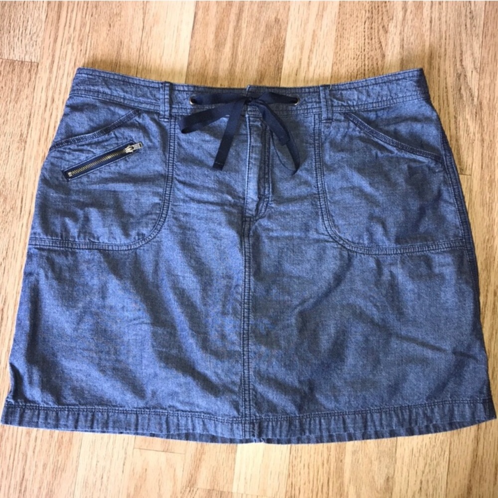 Denim skort